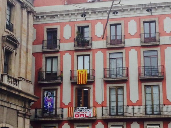 Exhibition about Dali's painting on las Ramblas , for free