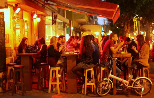 Busy tel aviv bar