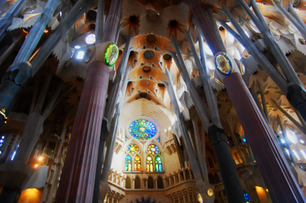 View from inside of the building 
