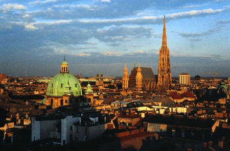 Aerial view of Vienna